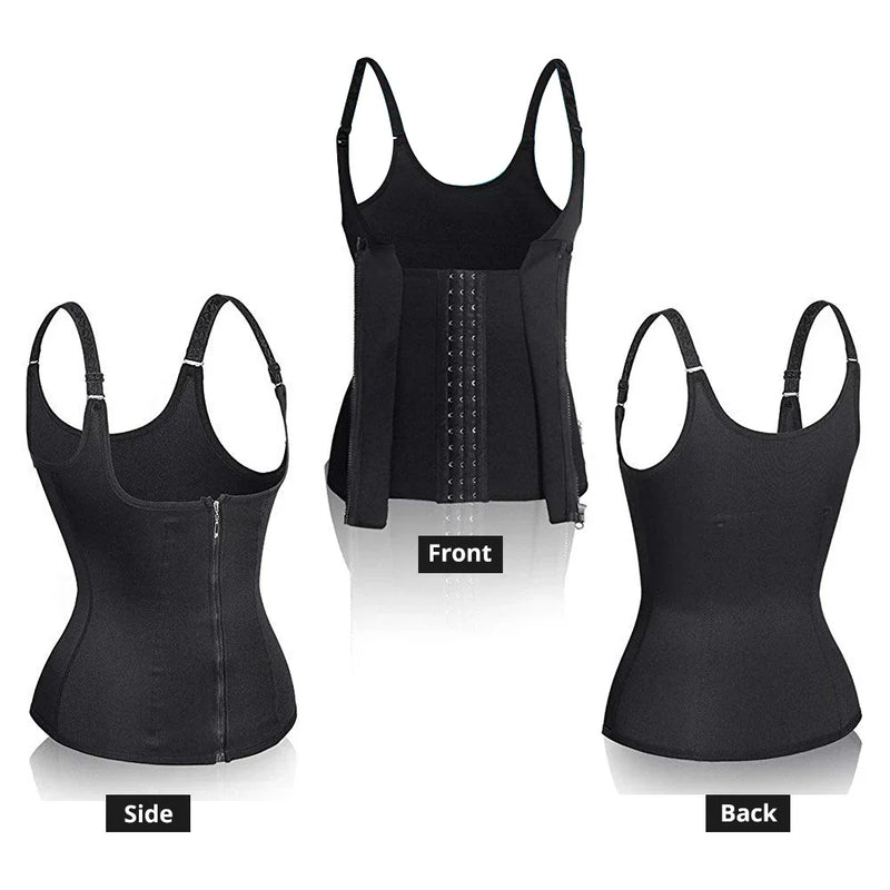 Camisete Modelador com Zíper – Controle de Barriga e Cintura Definida em Qualquer Ocasião