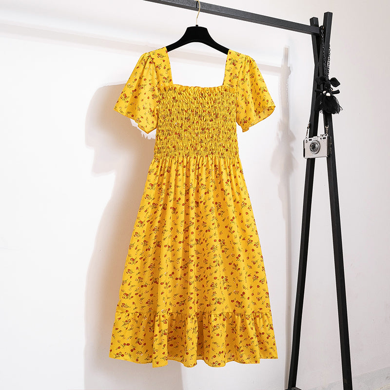 Vestido Floral de Verão em Chiffon – Leve, Elegante e Confortável