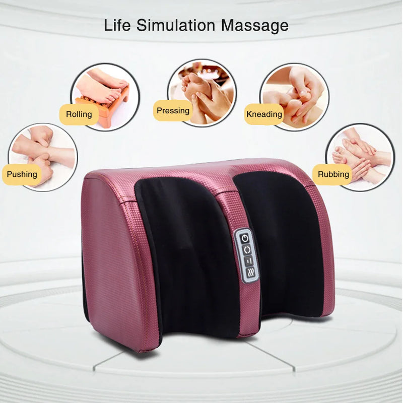 Massageador Elétrico para Pés com Aquecimento – Alívio e Relaxamento em Casa