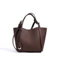 Bolsa Feminina de Couro Legítimo – Luxo Primavera/Verão 2025 | Estilo Cesta | Grande Capacidade