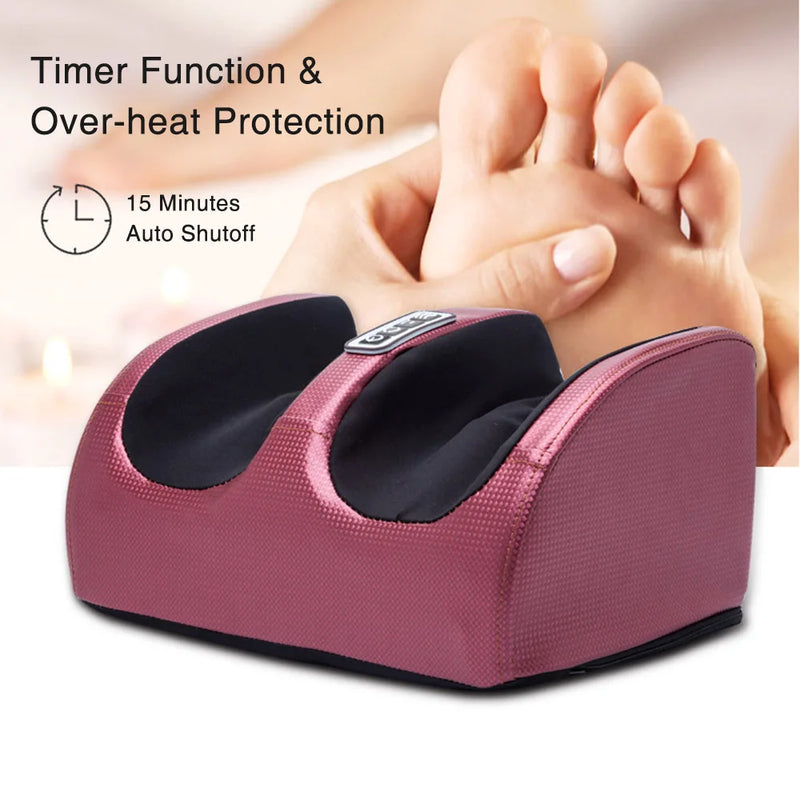 Massageador Elétrico para Pés com Aquecimento – Alívio e Relaxamento em Casa