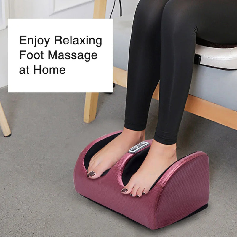 Massageador Elétrico para Pés com Aquecimento – Alívio e Relaxamento em Casa