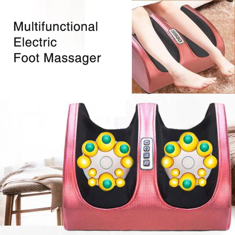 Massageador Elétrico para Pés com Aquecimento – Alívio e Relaxamento em Casa