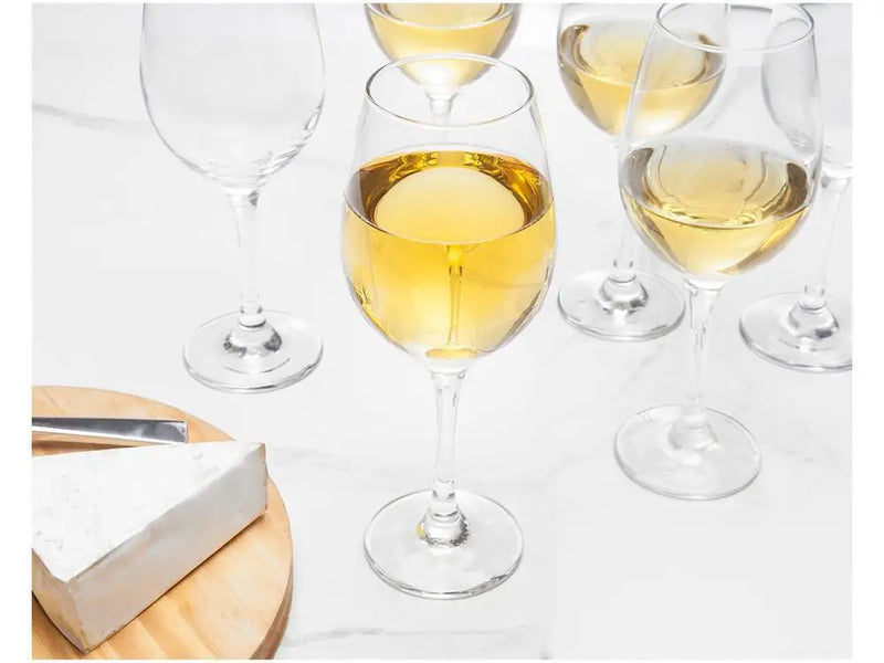 Kit 6 Taças de Vidro Nadir 385ml – Elegância para Vinho ou Água