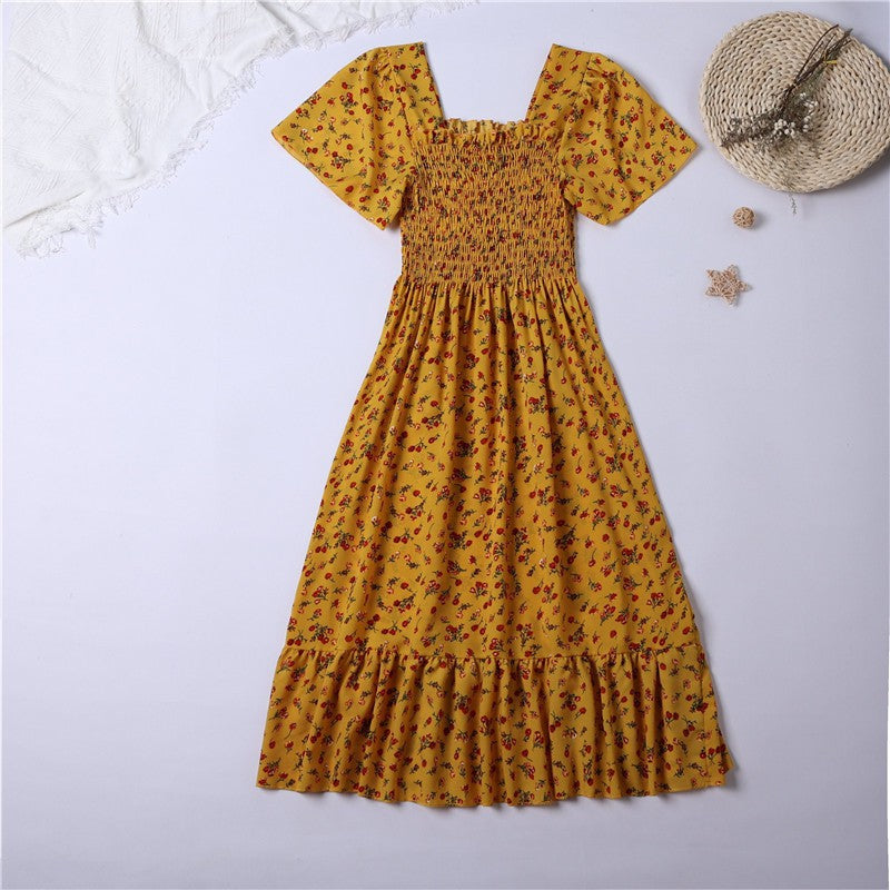 Vestido Floral de Verão em Chiffon – Leve, Elegante e Confortável