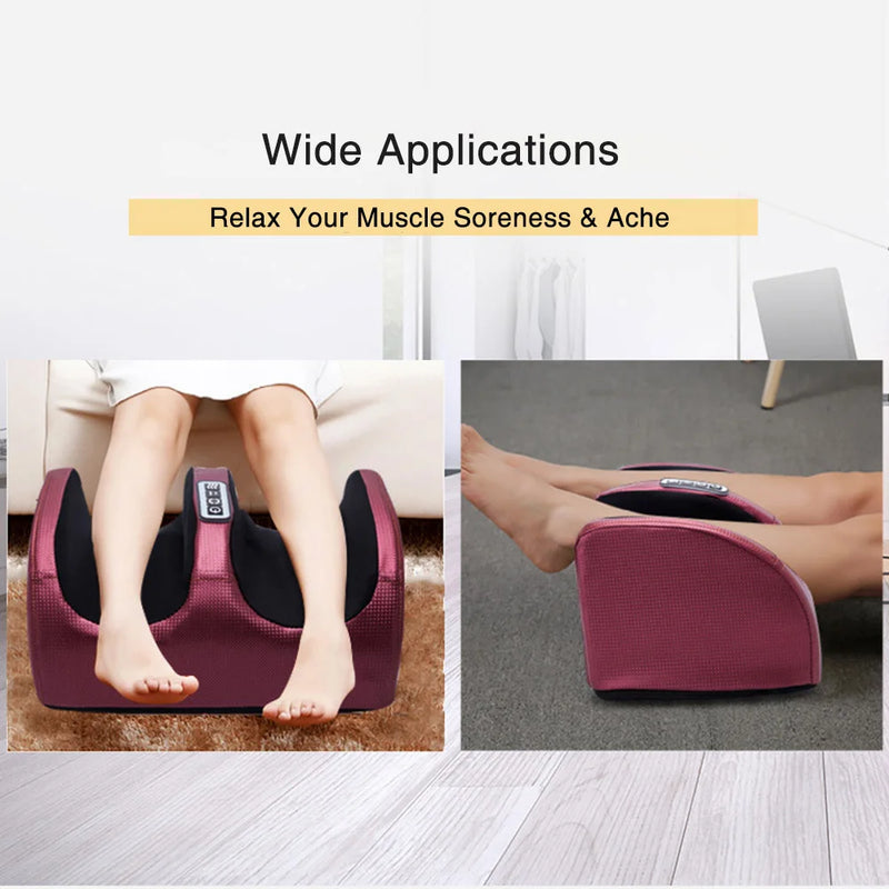 Massageador Elétrico para Pés com Aquecimento – Alívio e Relaxamento em Casa
